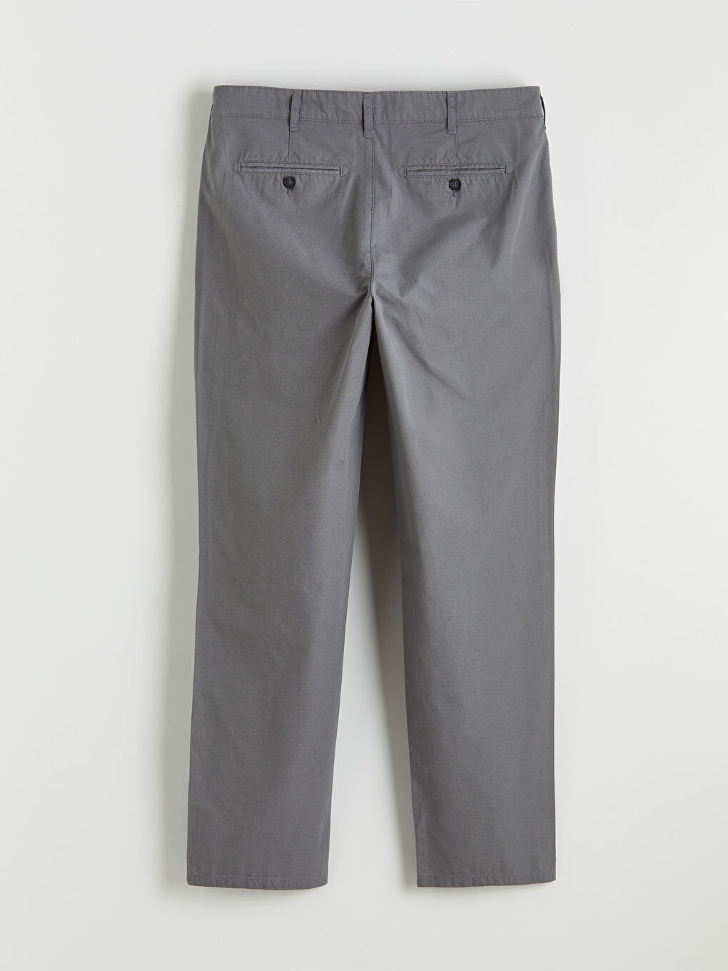 Gri Loose Fit Erkek Chino Pantolon-1