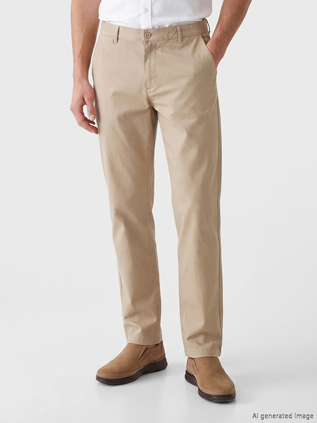 Loose Fit Men's Chino Trousers-1