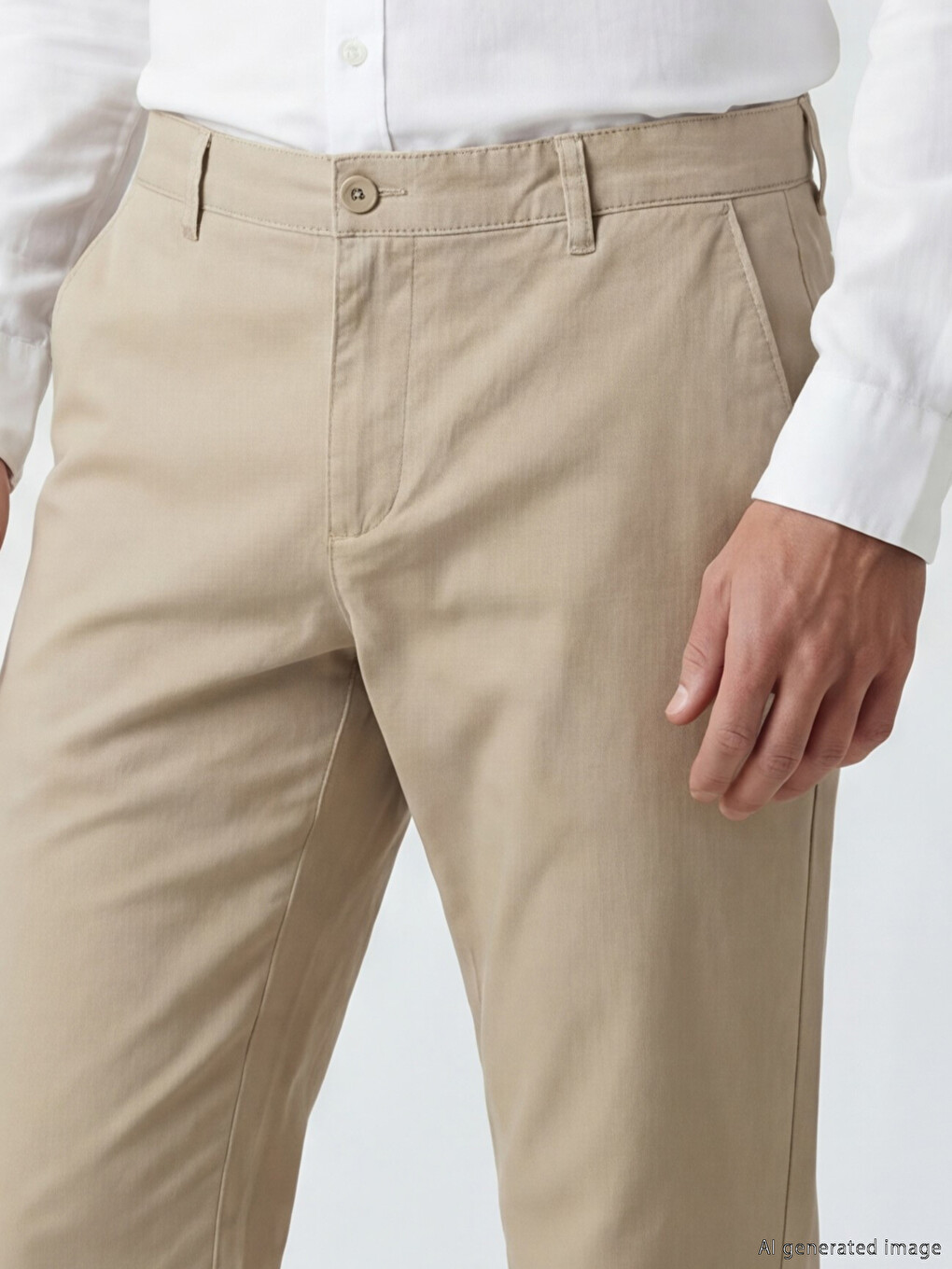 Loose Fit Men's Chino Trousers-2