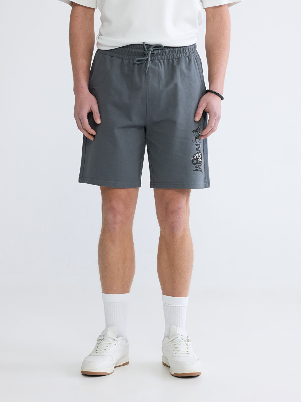 Man GREY Shorts-1