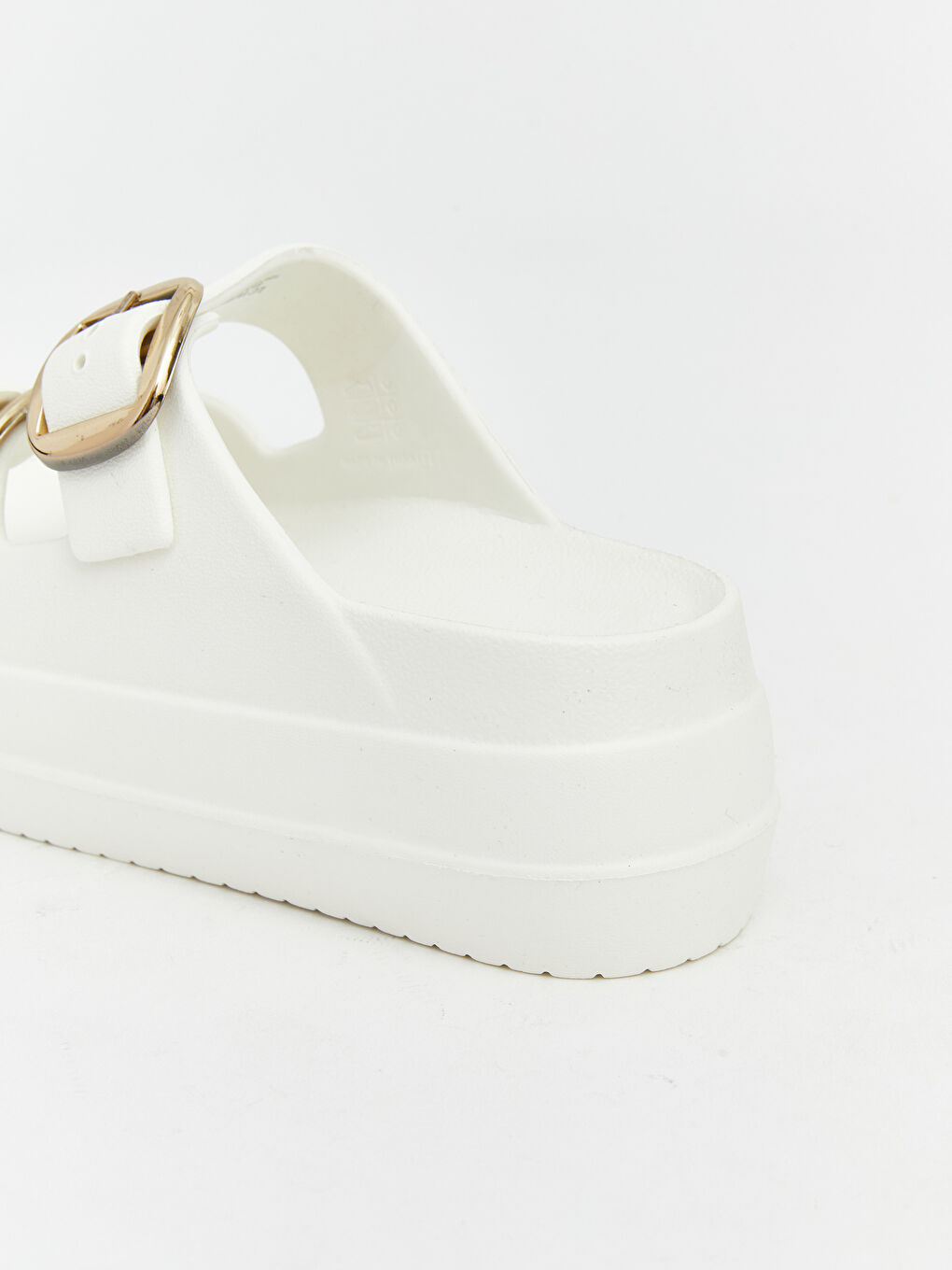 Ekru Çift Bantlı Kadın Terlik-4