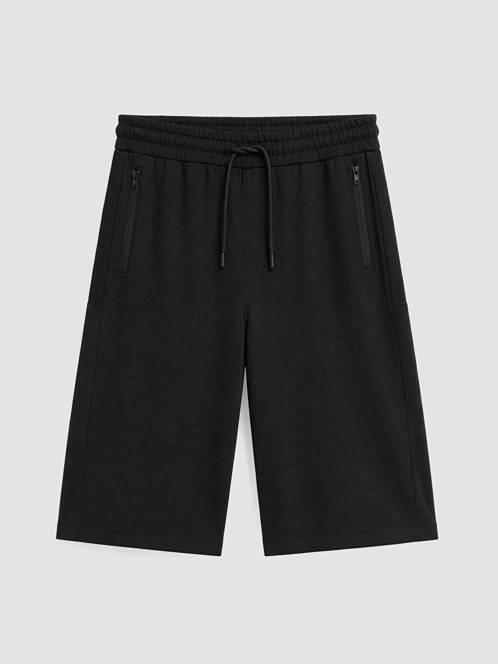 Siyah Regular Fit Erkek Şort