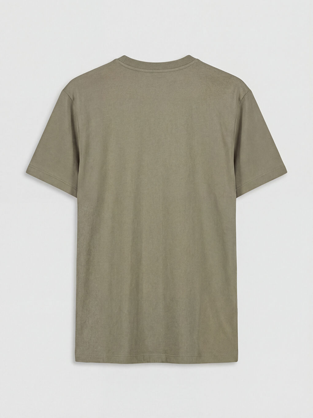 تي شيرت رجالي واسع مطبوع بياقة دائرية-5