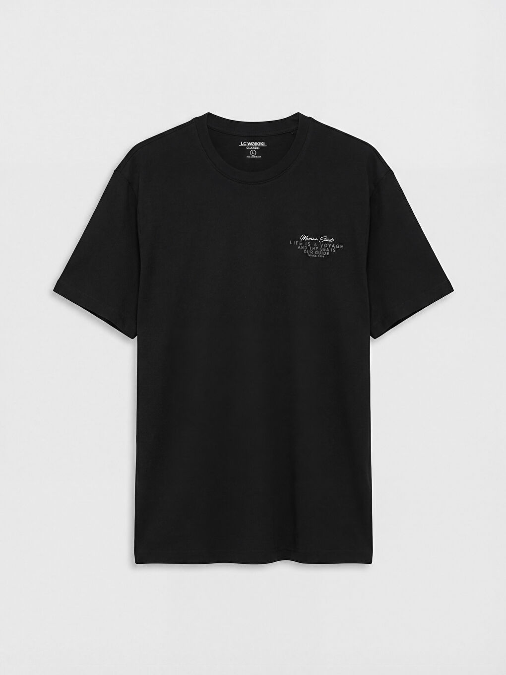 Crew Neck Oversize Printed Men's T-Shirt-4