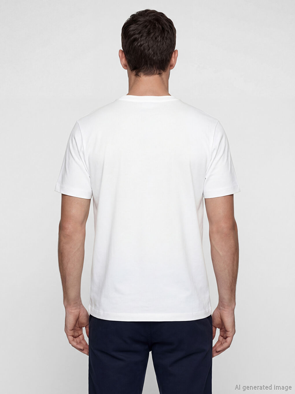 Crew Neck Oversize Printed Men's T-Shirt-3