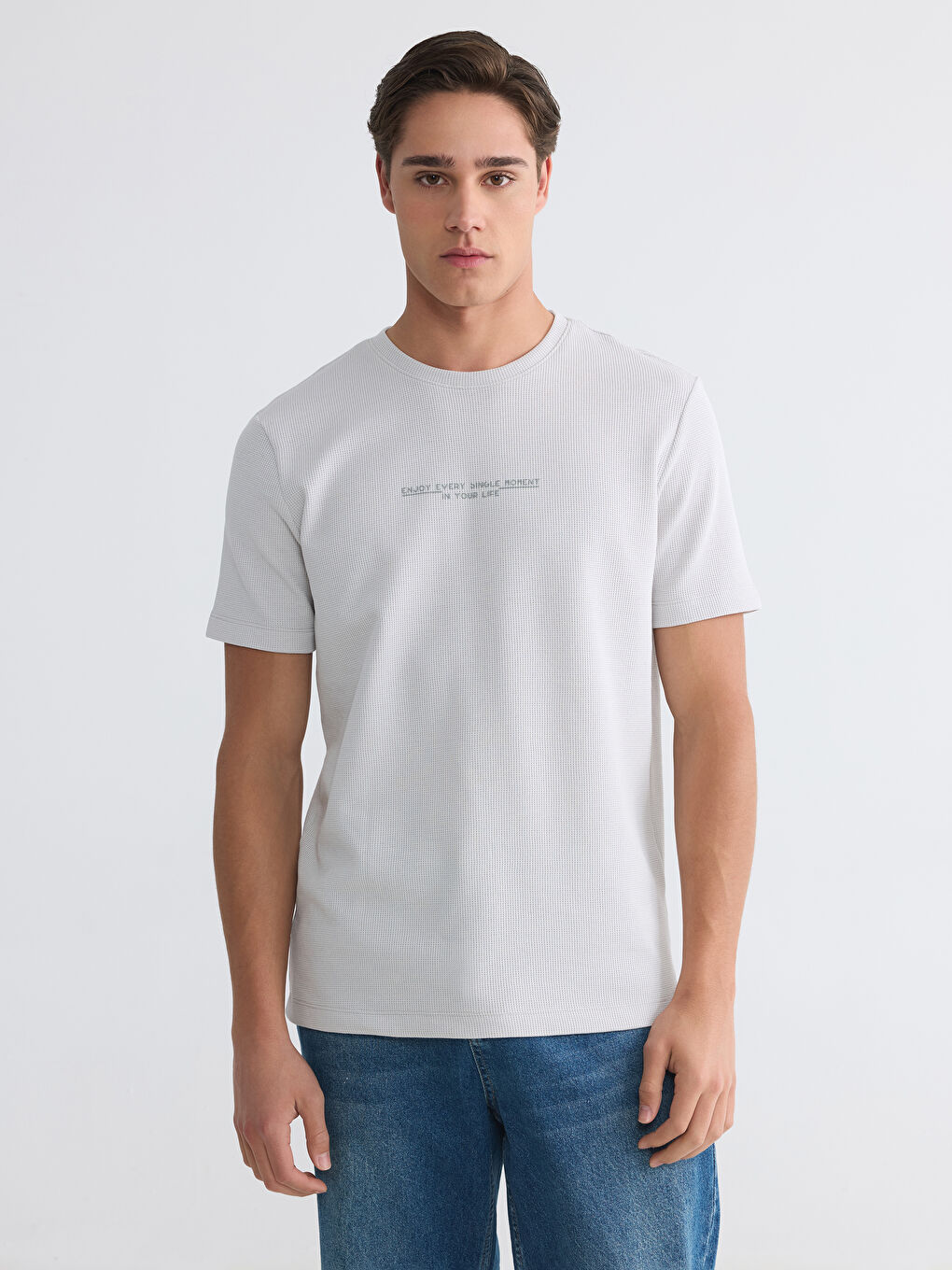 Crew Neck Printed Men's T-Shirt