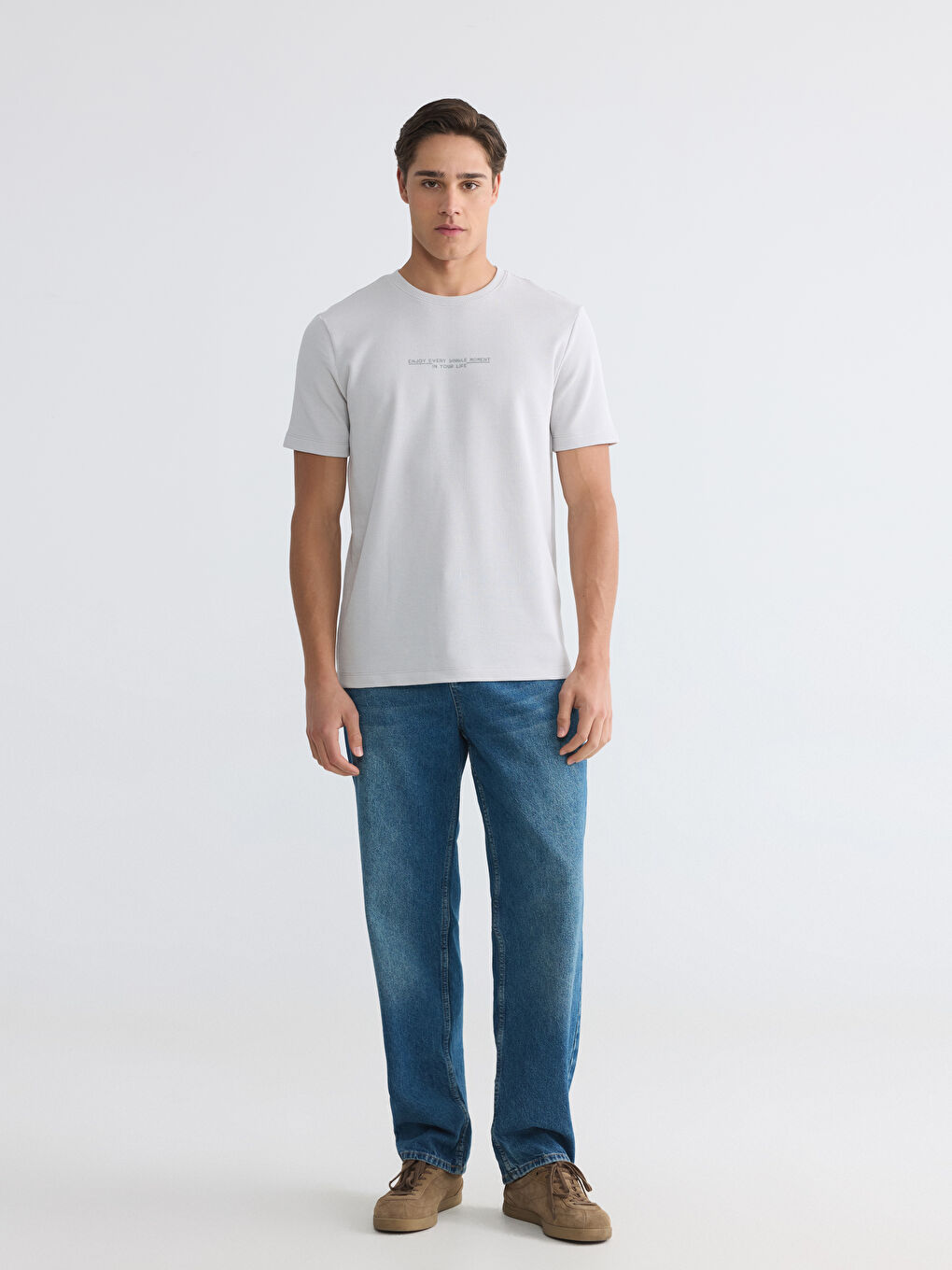 Crew Neck Printed Men's T-Shirt-1