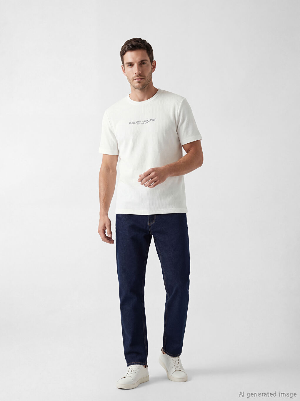 Crew Neck Printed Men's T-Shirt-1