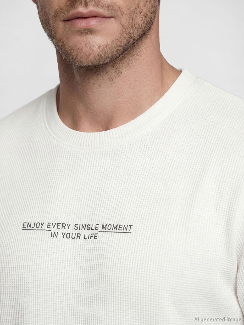 Crew Neck Printed Men's T-Shirt-2