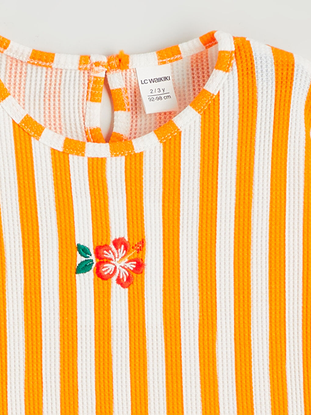 Vezena majica sa okruglim izrezom i helanke za devojčice-2