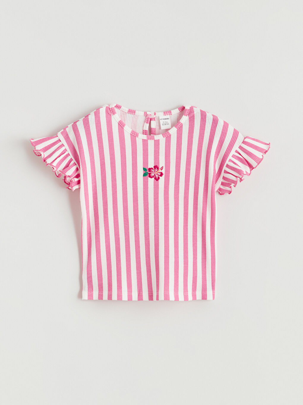 Vezeni majica sa okruglim izrezom i komplet helanki za devojčice.-1