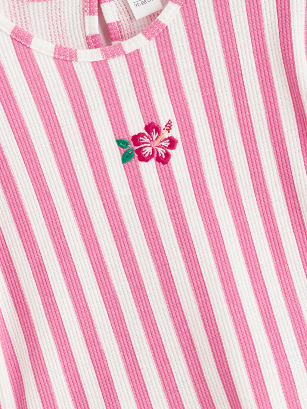 Vezeni majica sa okruglim izrezom i komplet helanki za devojčice.-2