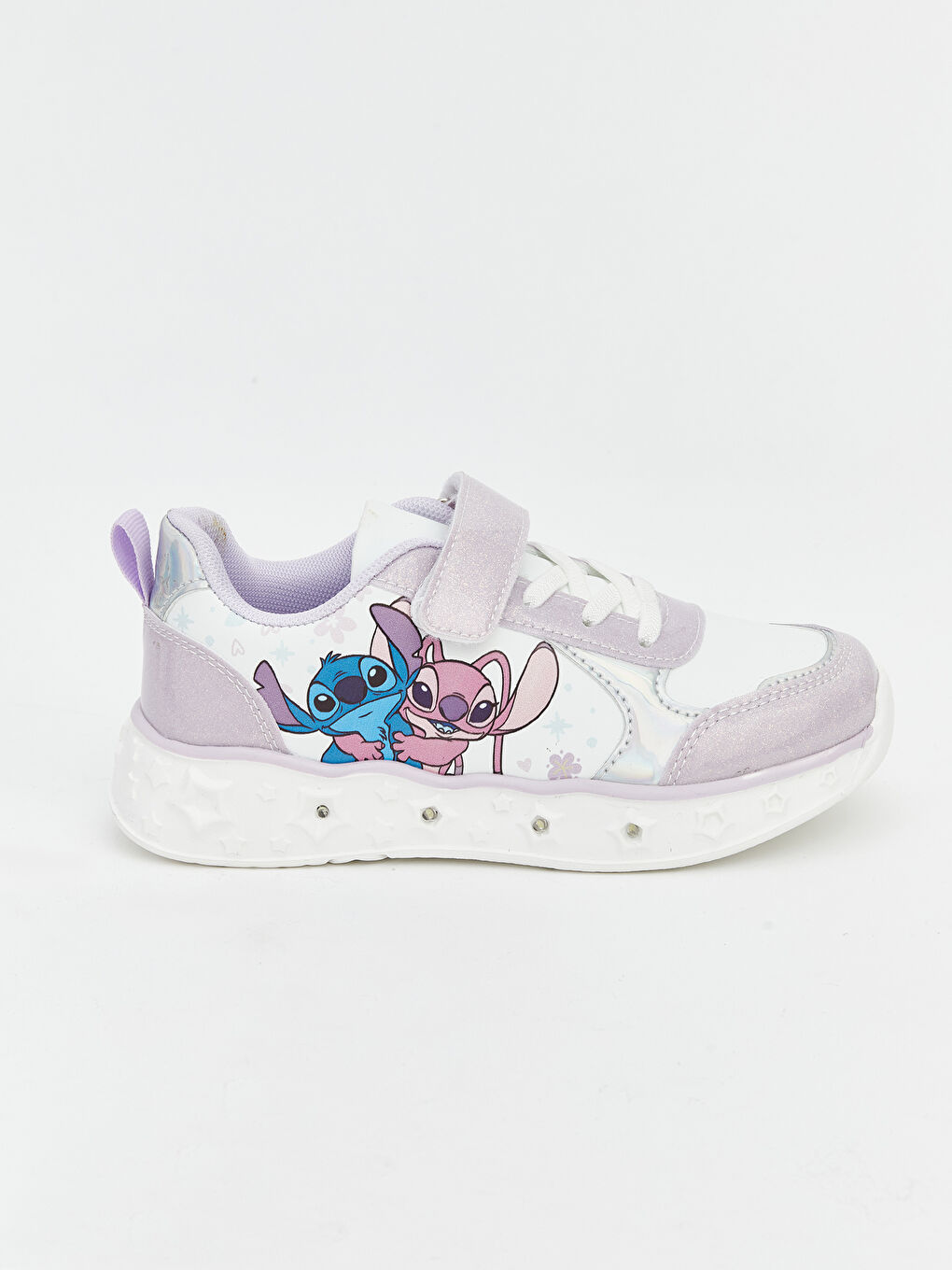Stitch and Angel Print Baby Girl Sneakers-2