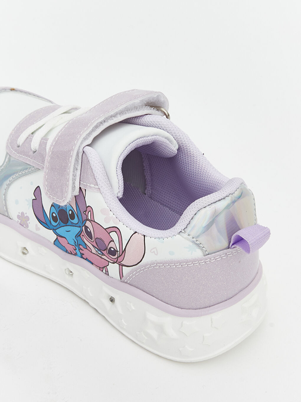 Stitch and Angel Print Baby Girl Sneakers-5