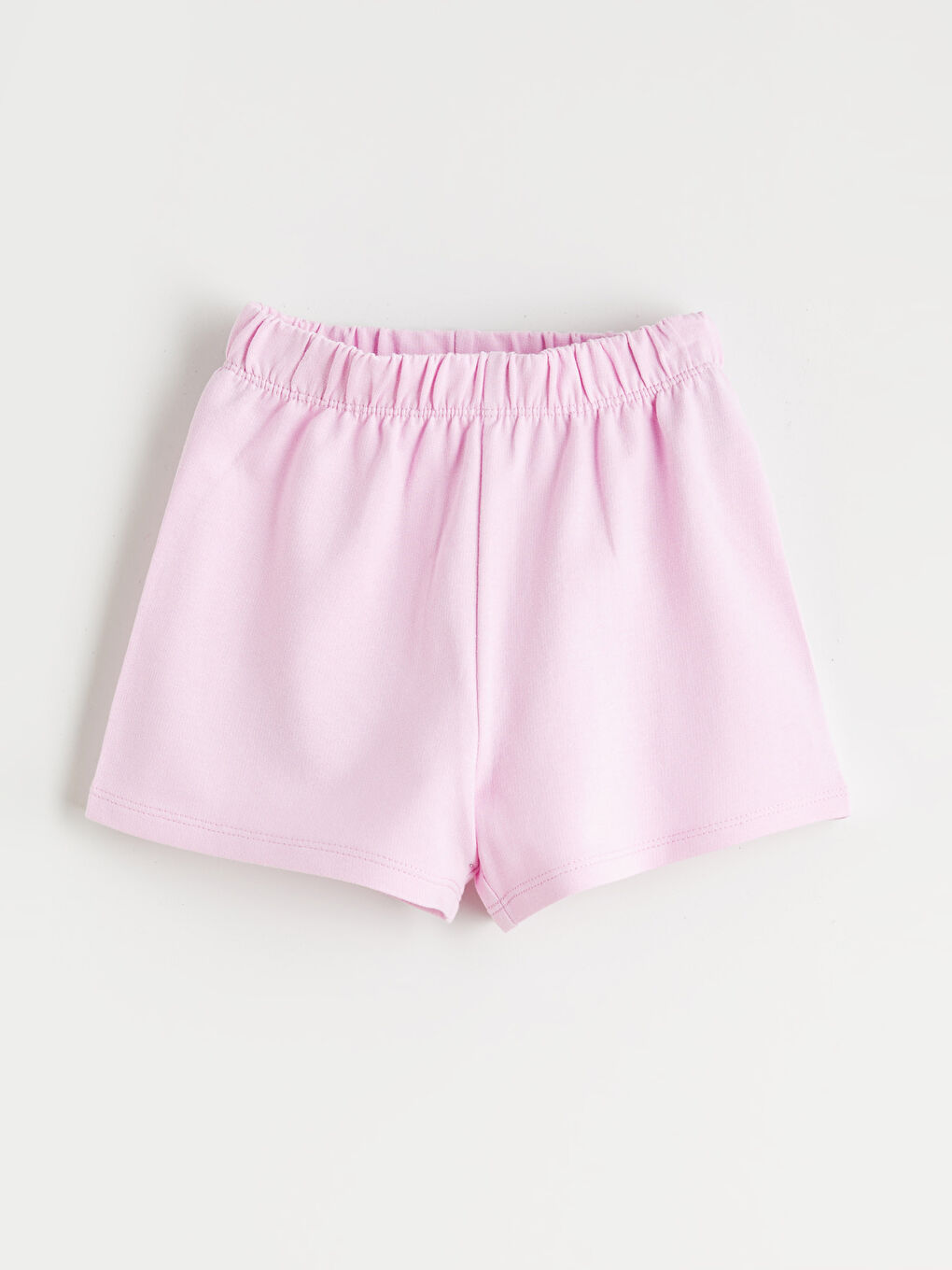 Girls' Crew Neck Printed T-shirt and Shorts Set-3