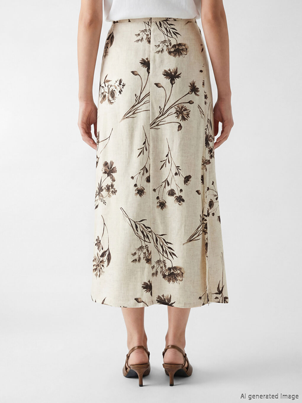 Ελαστική Μέση Φλοράλ Κλος Φούστα-2