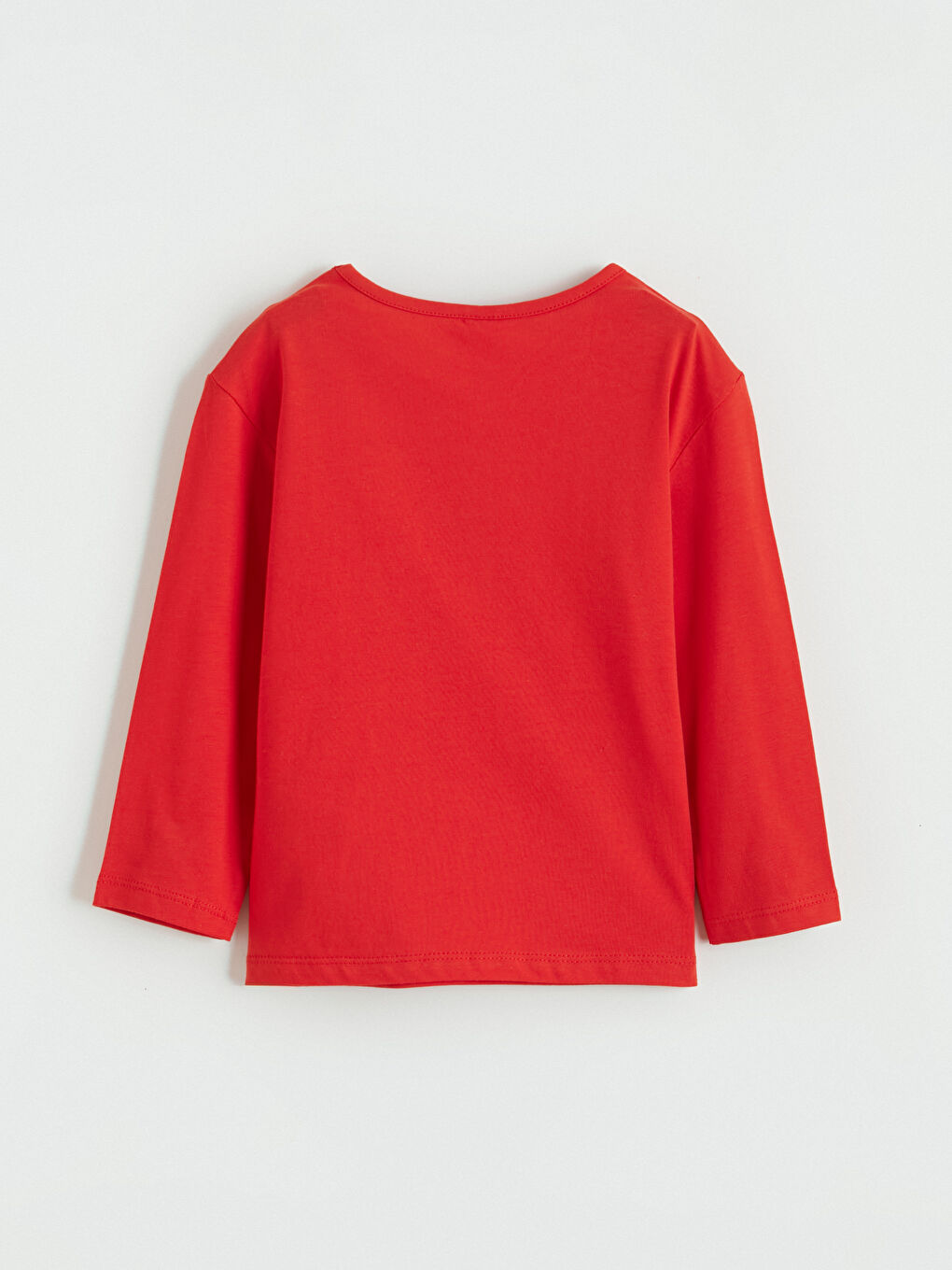 Kırmızı Bisiklet Yaka Atatürk Baskılı Kız Çocuk Tişört-2