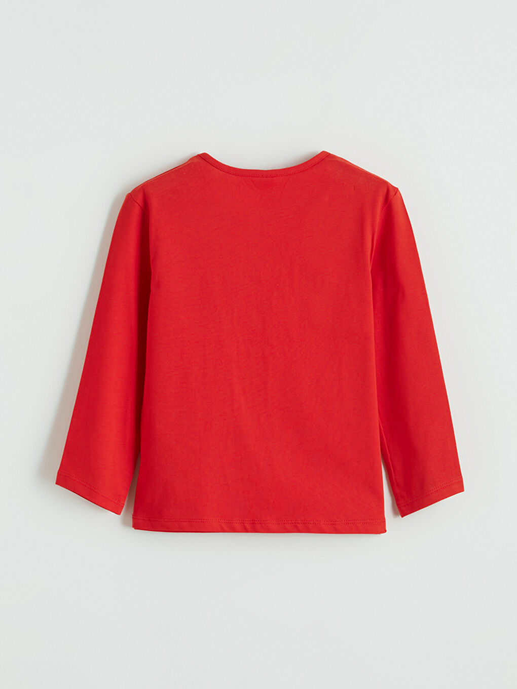 Kırmızı Bisiklet Yaka Atatürk Baskılı Kız Çocuk Tişört-3