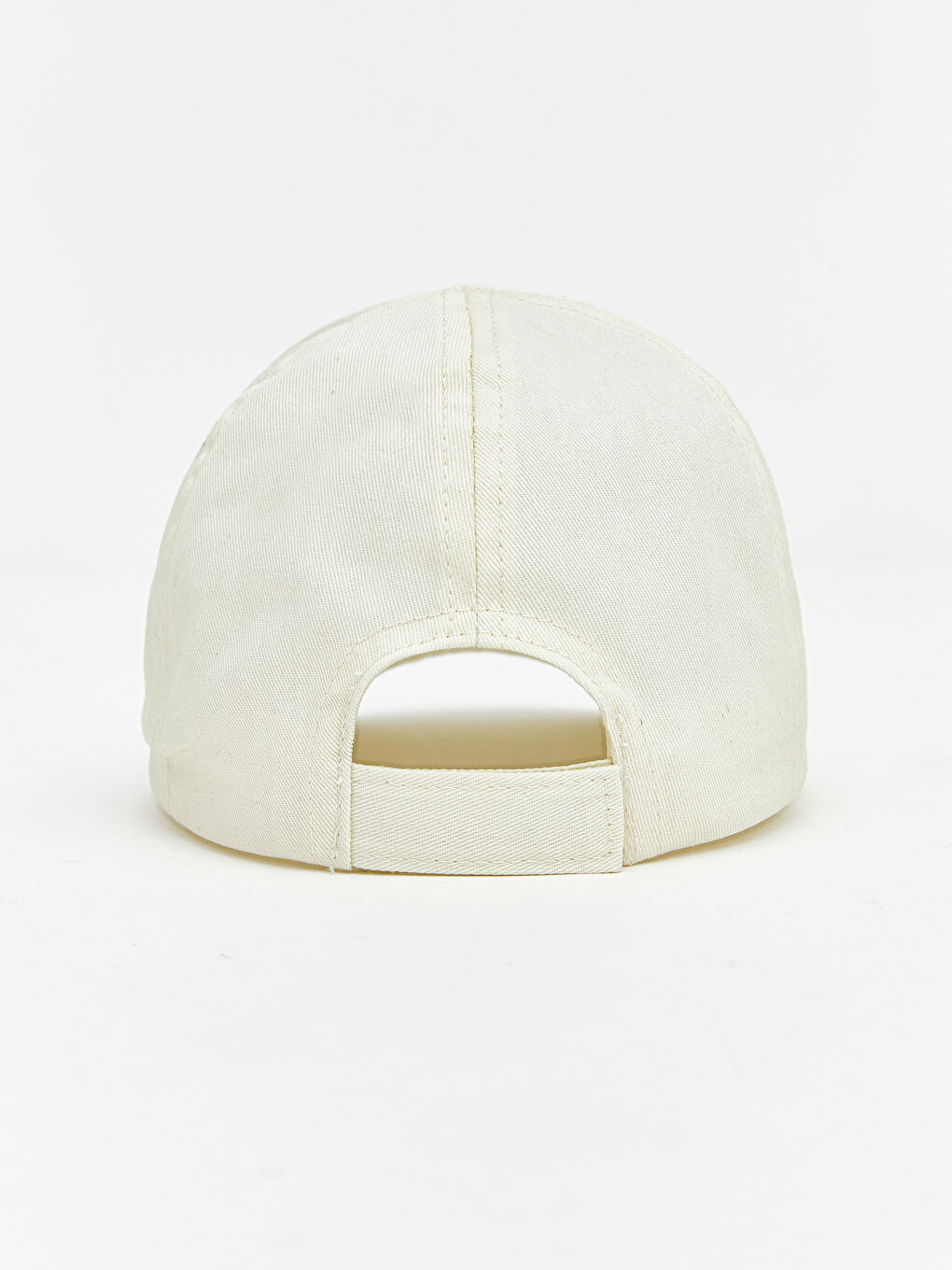 Bej Yazı Nakışlı Erkek Bebek Kep Şapka	-2