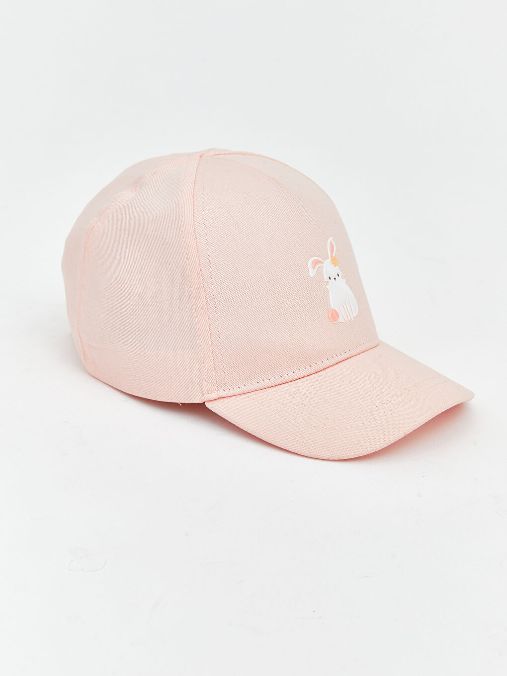 Bunny Embroidered Baby Girl Bonnet-1