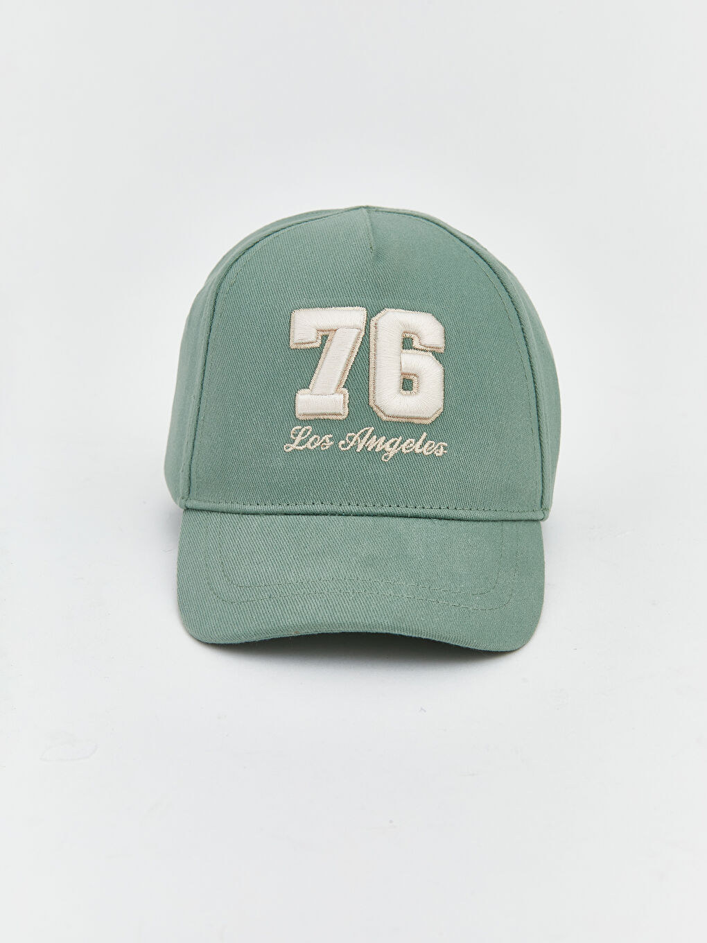 Yeşil Yazı Nakışlı Erkek Bebek Kep Şapka 