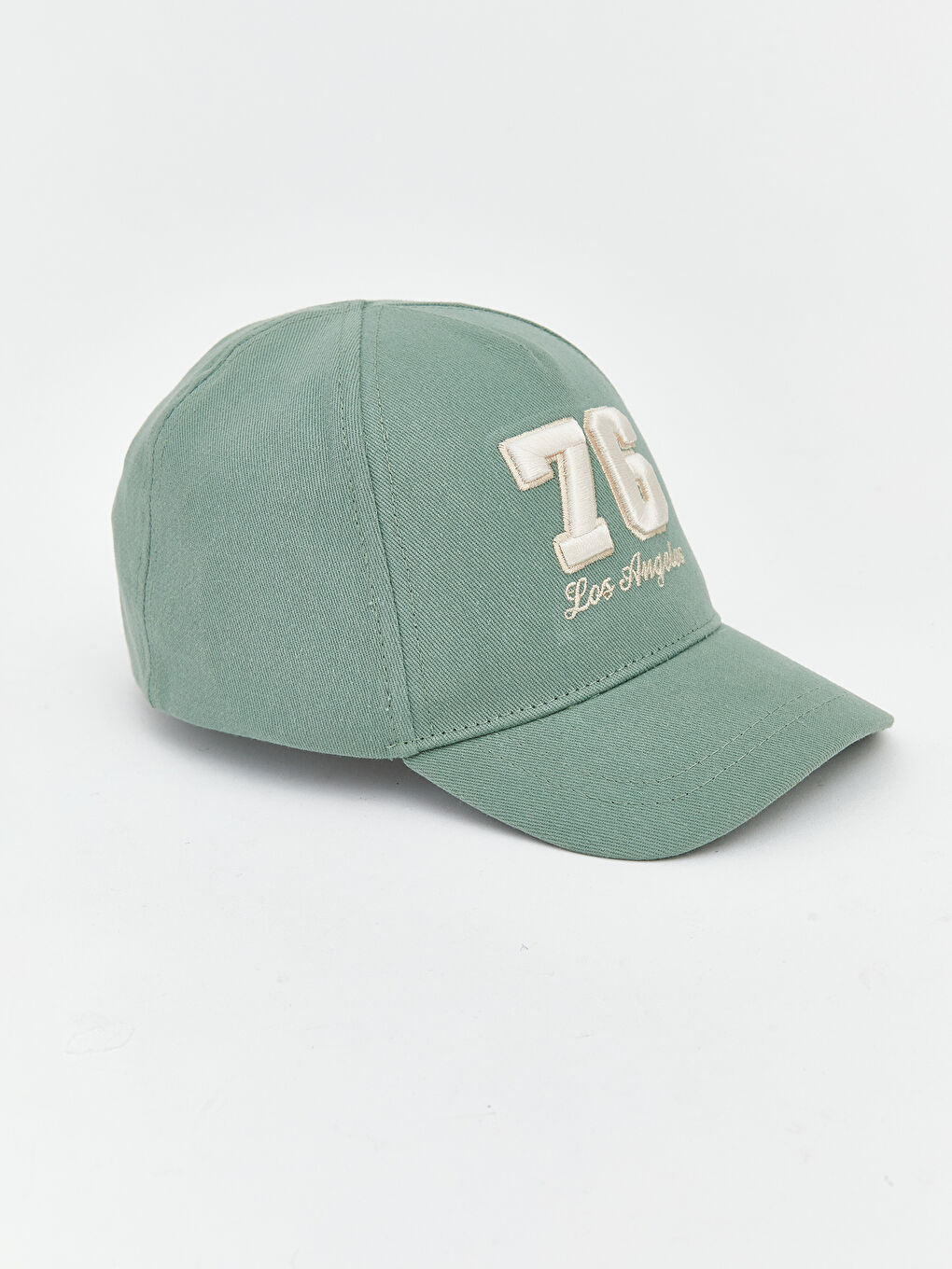 Yeşil Yazı Nakışlı Erkek Bebek Kep Şapka -1