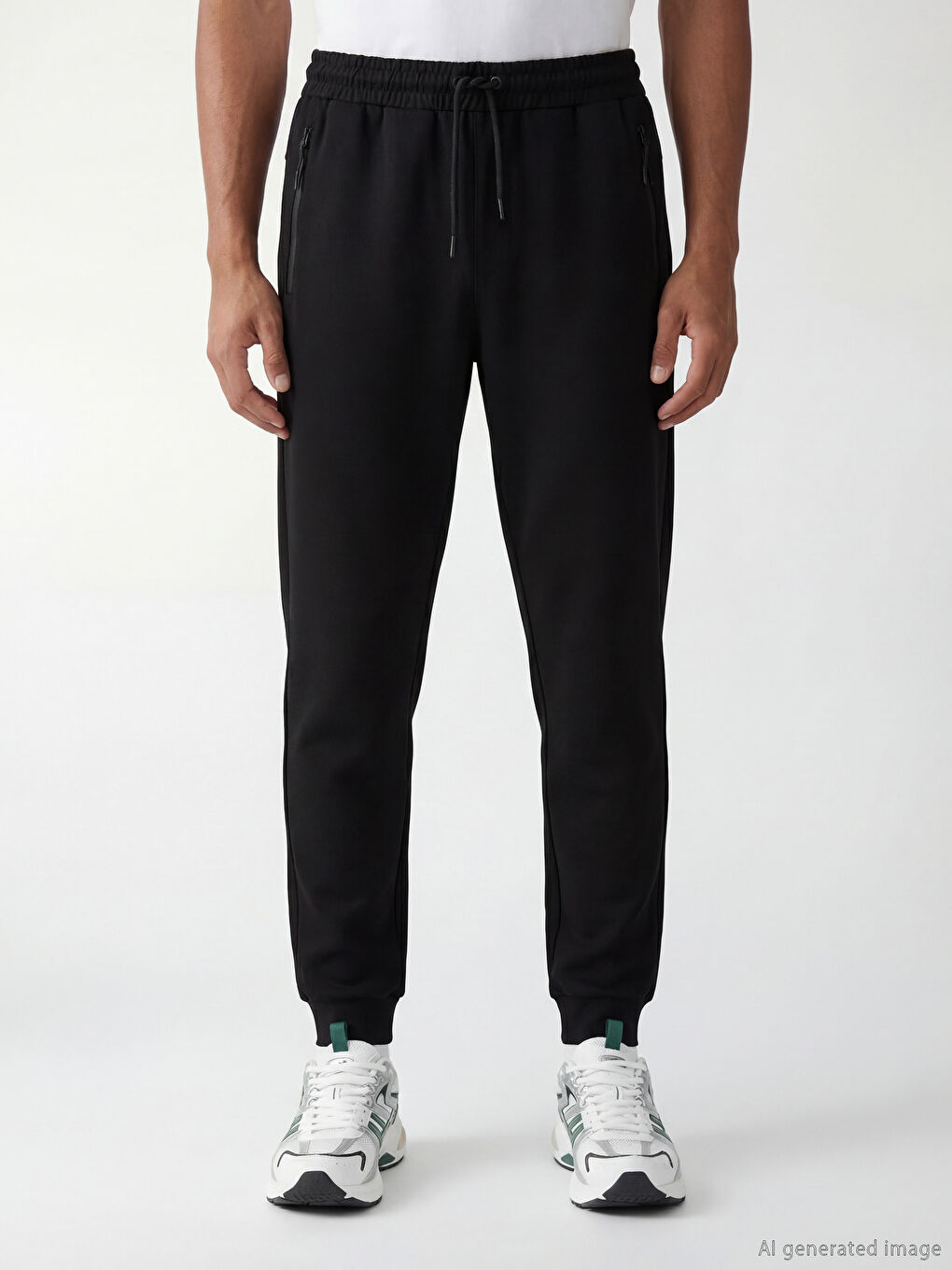 Man BLACK Jogger Sweatpants-1