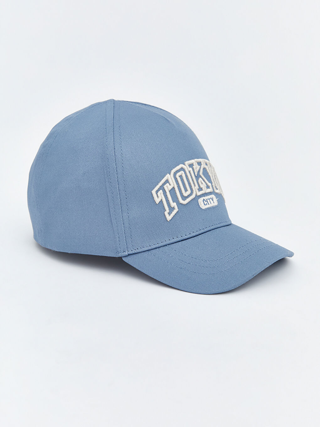 Mavi Tokyo Nakışlı Erkek Bebek Kep Şapka -1