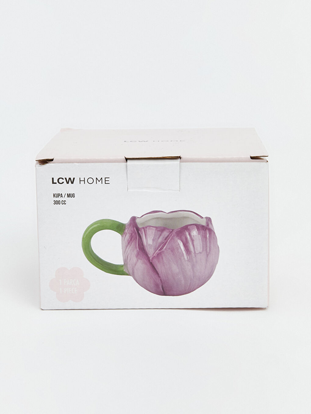 Karışık Çiçek Figürlü Seramik Kupa 300 ml-1