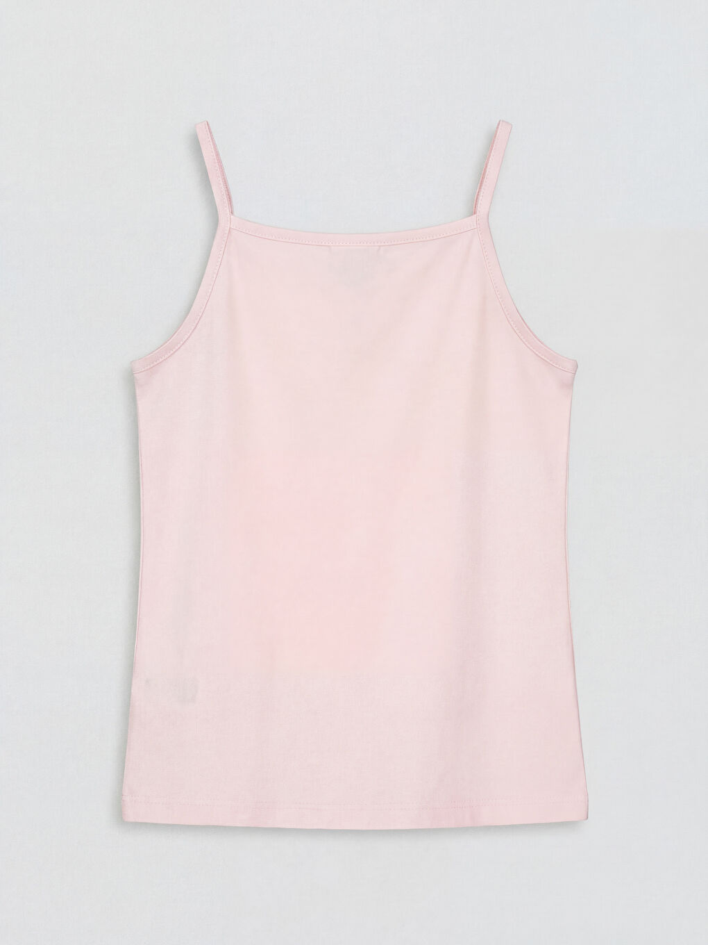 Beyaz Çiçekli Askılı Kız Çocuk İç Giyim Atlet 2'li-2