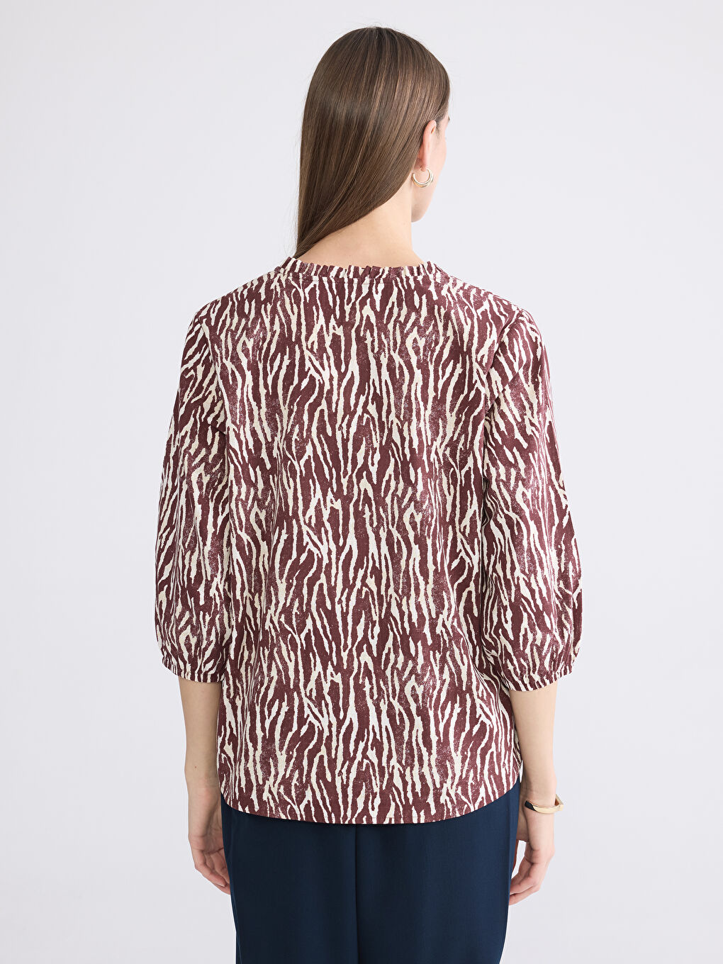 بلوزة بوردو امرأة-3