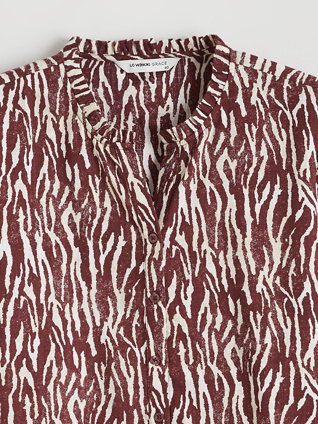 بلوزة بوردو امرأة-5