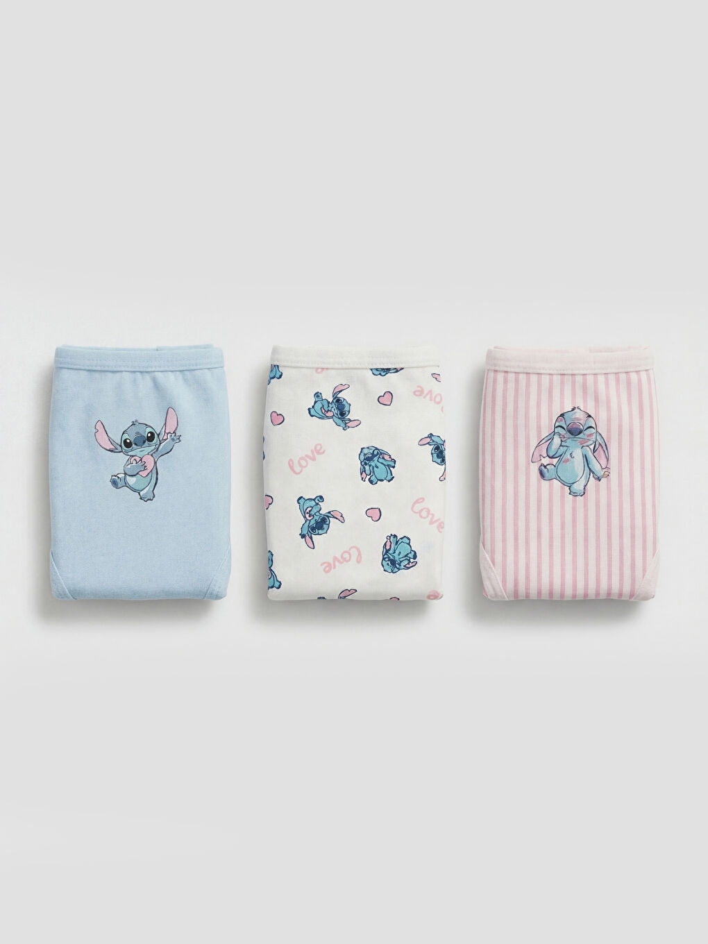 Stitch Printed Girls' Knickers 3-packs