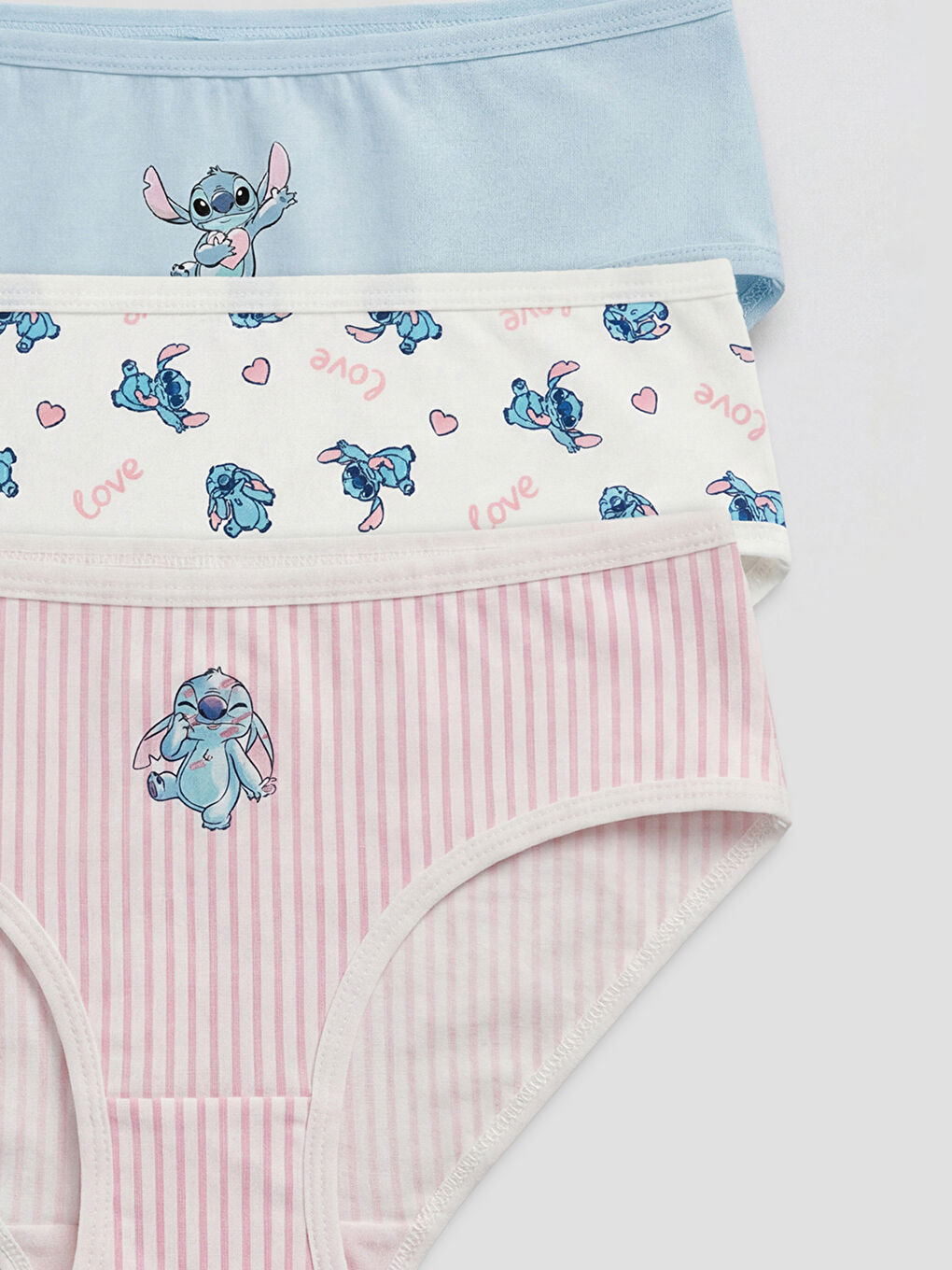 Stitch Printed Girls' Knickers 3-packs-2