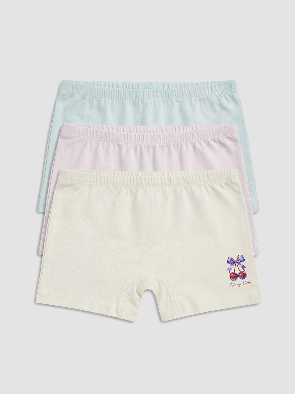 принтті қыздарға арналған боксер 3 данадан тұратын пак-1