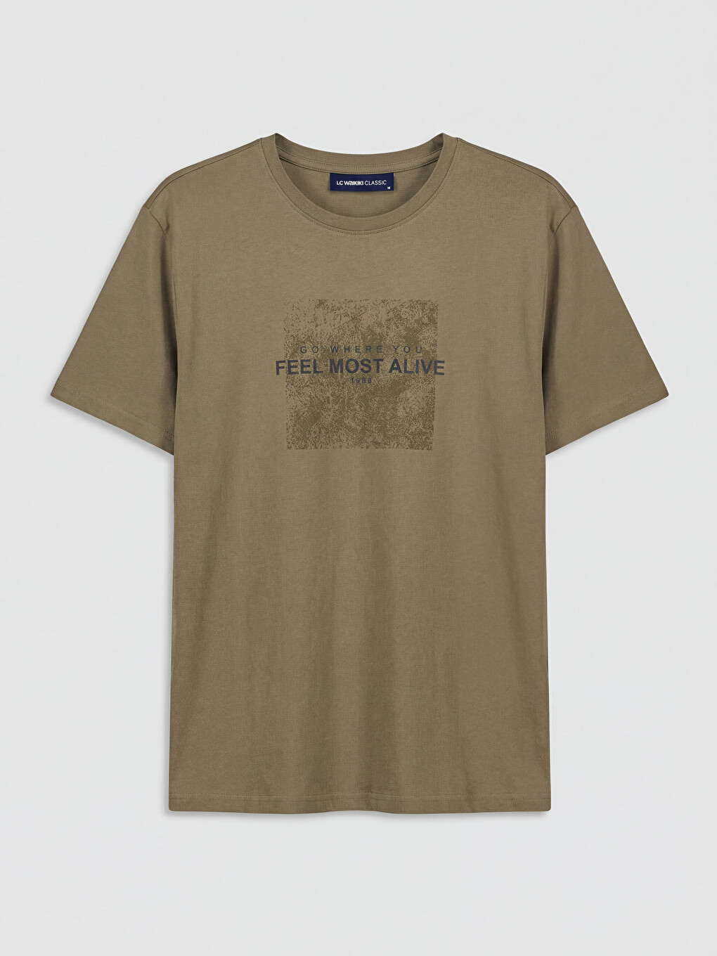 Crew Neck Printed Men's T-shirt-4
