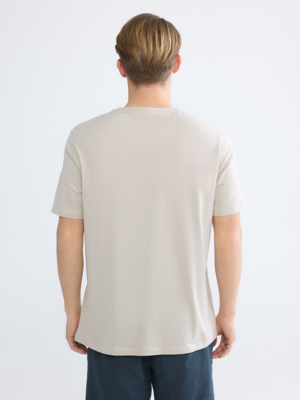 T-shirt à col rond imprimé pour homme-3