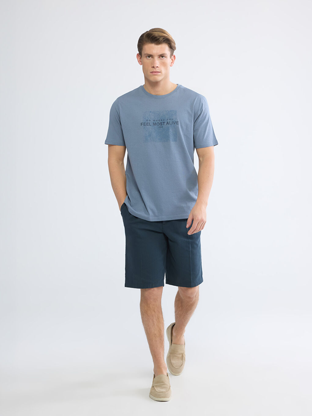 Crew Neck Printed Men's T-Shirt-1