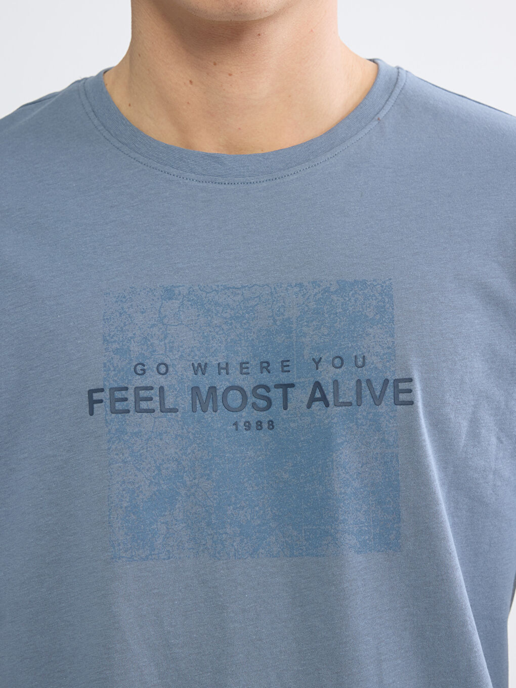 Crew Neck Printed Men's T-Shirt-2