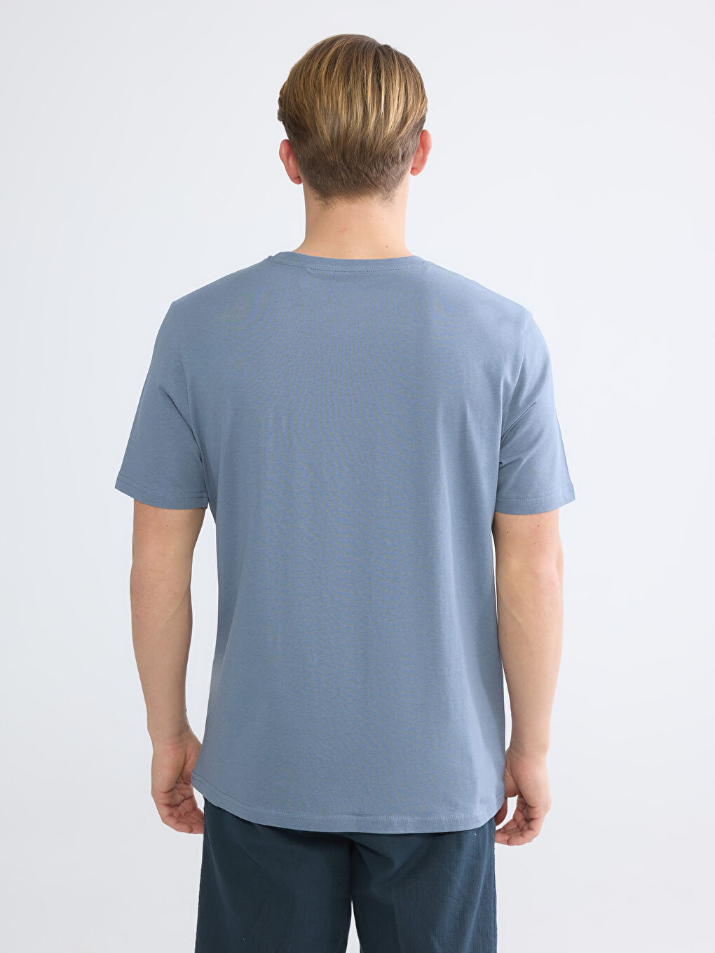 Crew Neck Printed Men's T-Shirt-3