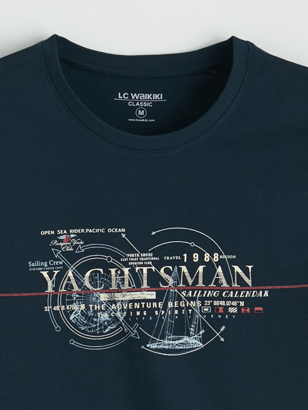 Άνδρας ΜΠΛΕ ΜΑΡΙΝ Μπλουζάκι-4