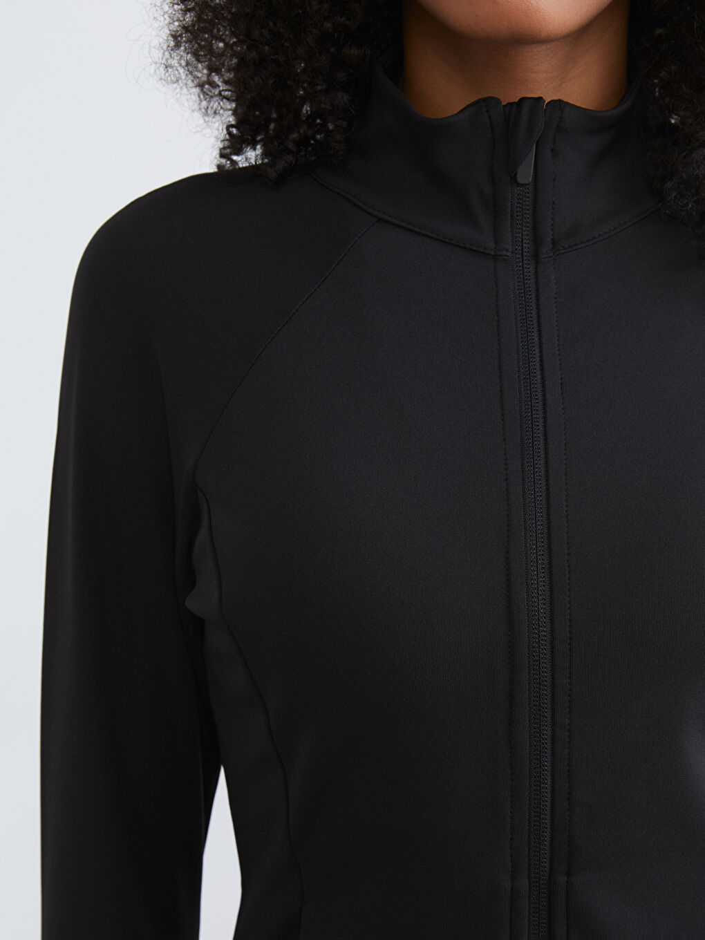 كنزة بسحاب أسود امرأة-3