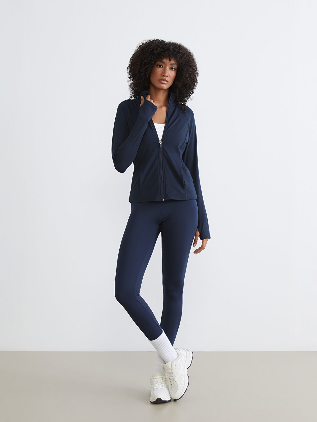 كنزة بسحاب كحلي امرأة-1