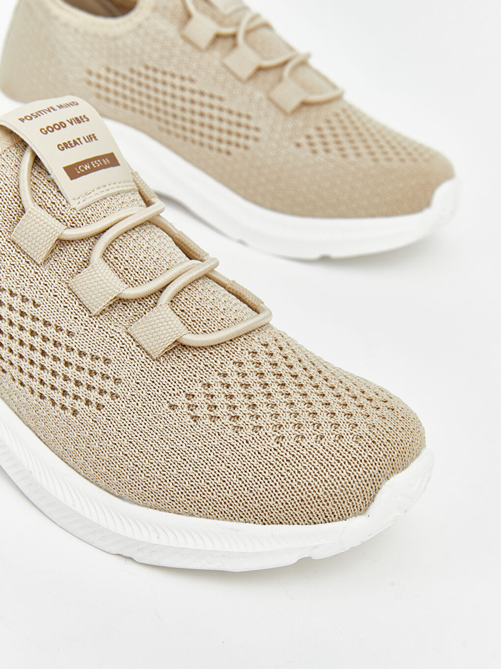 Bej File Detaylı Erkek Çocuk Spor Ayakkabı-2