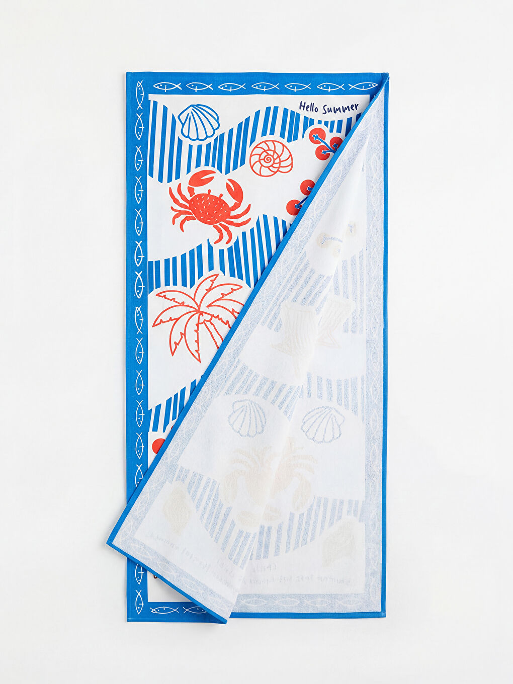 Karışık Desenli Plaj Havlusu 70x150 cm-2