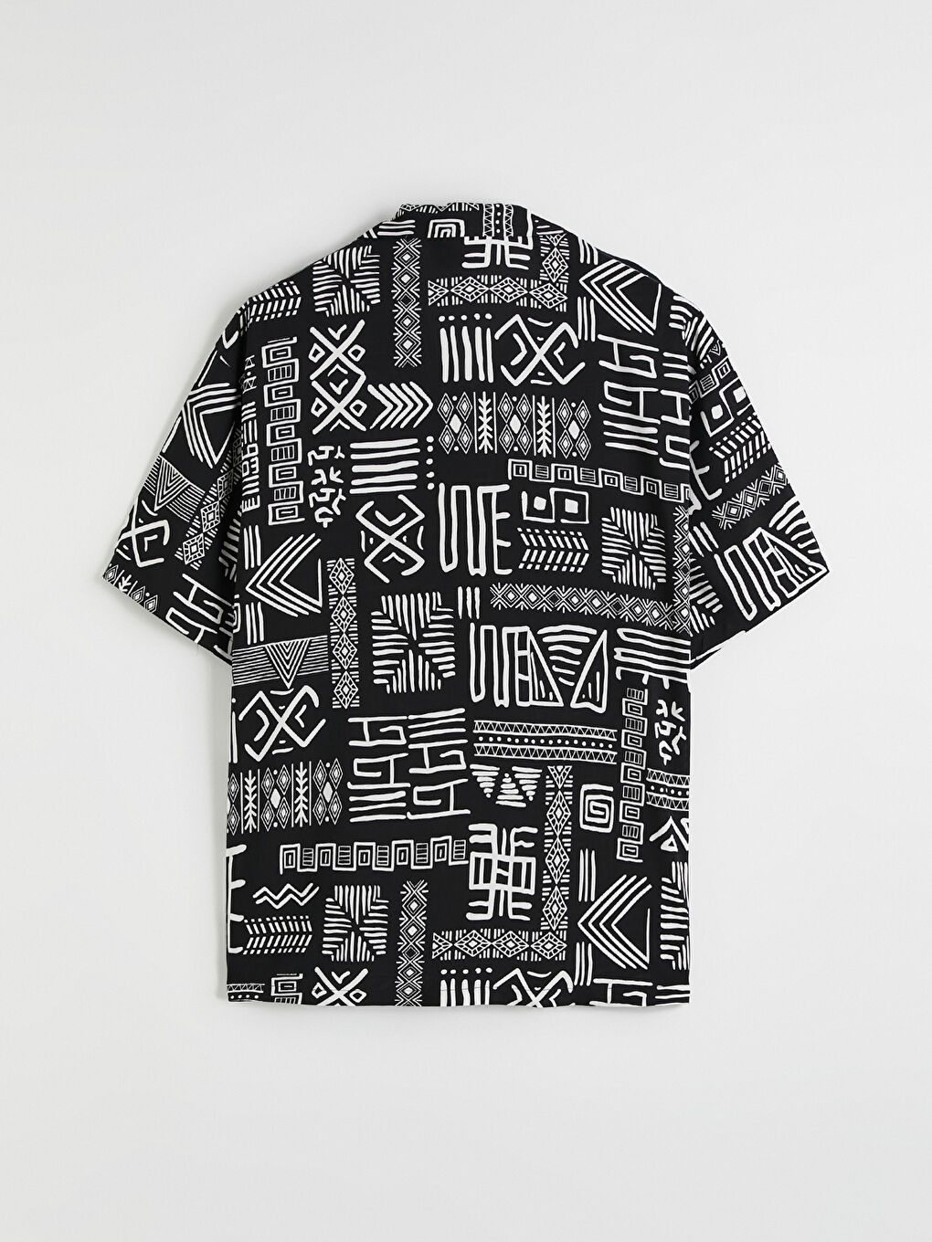 Regular Fit Resort Collar Patterned Men's Shirt-6