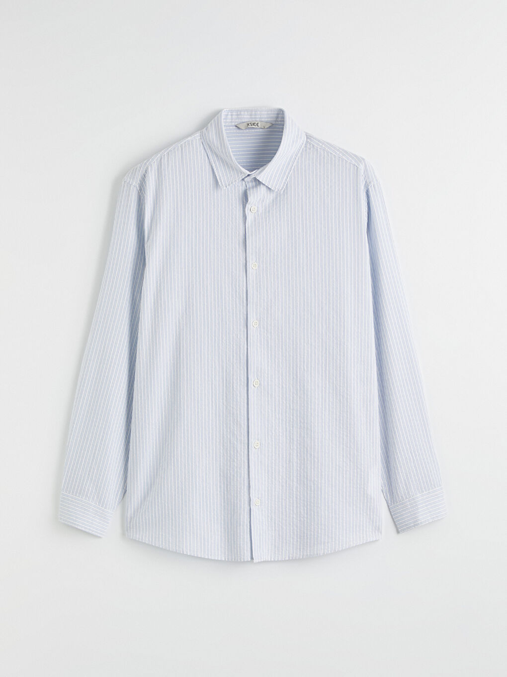 Muška košulja regular kroja sa izgledom lana-4