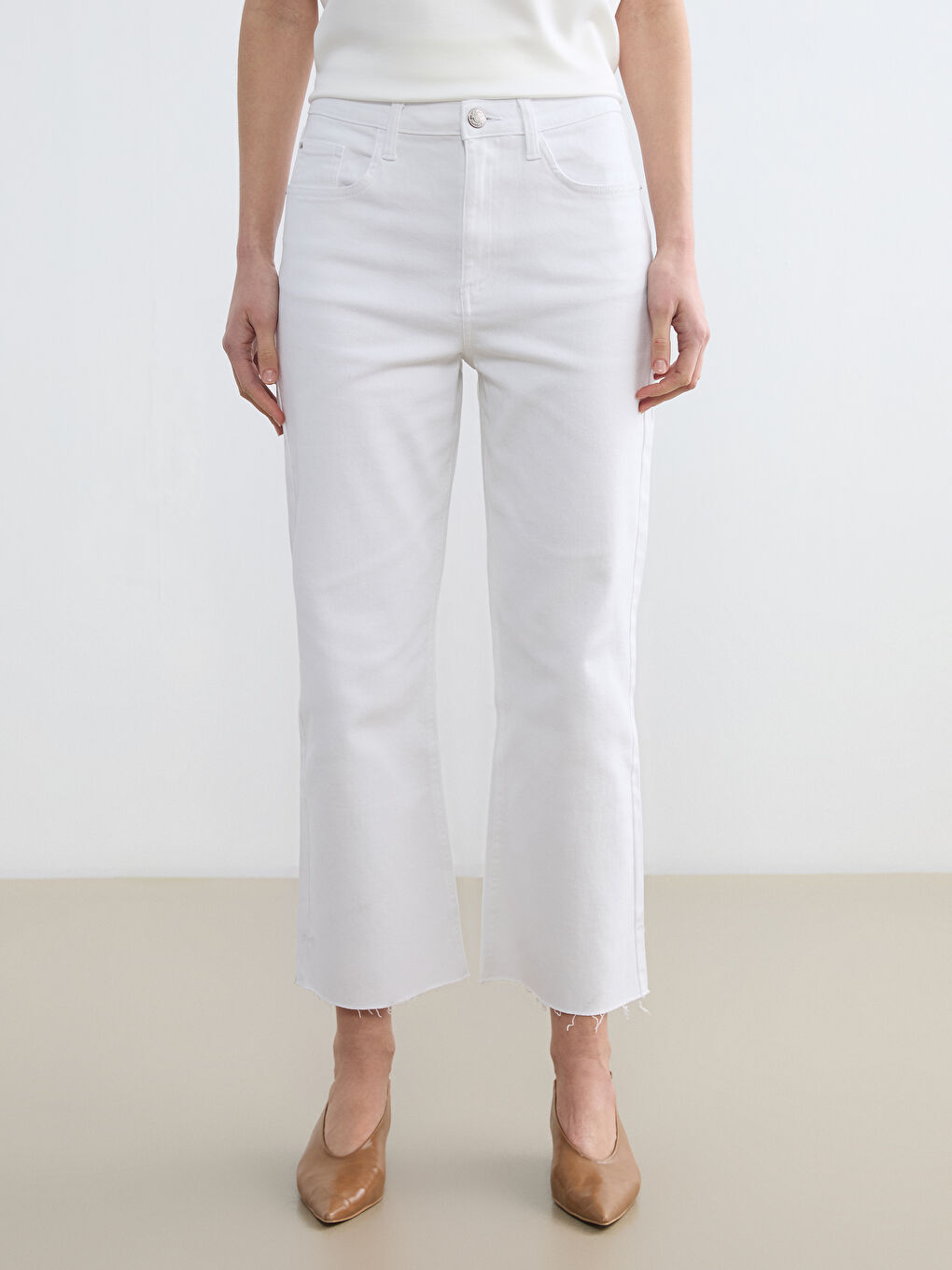 Crop Flare Women's Jeans-1