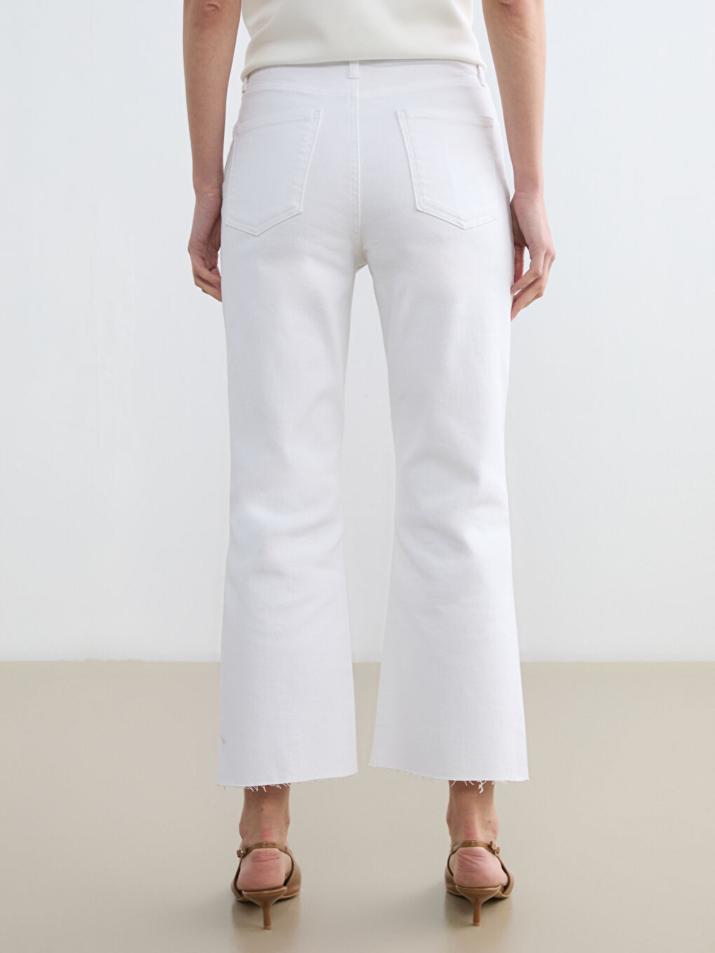 Crop Flare Women's Jeans-3