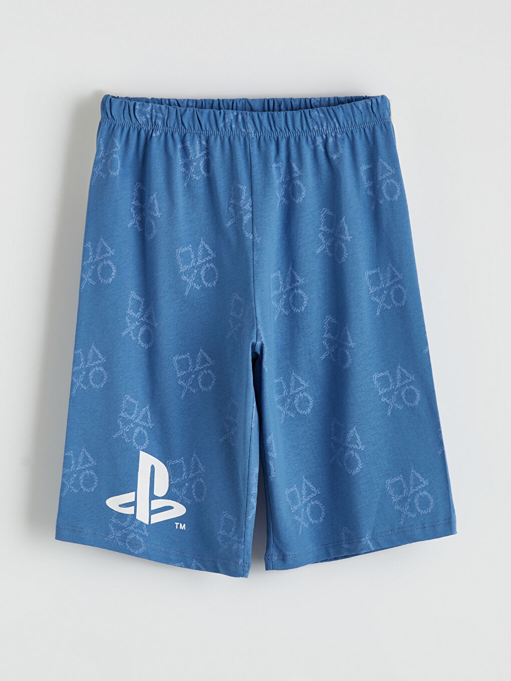 Mavi Erkek Çocuk PlayStation Baskılı Şortlu Pijama Takımı-4